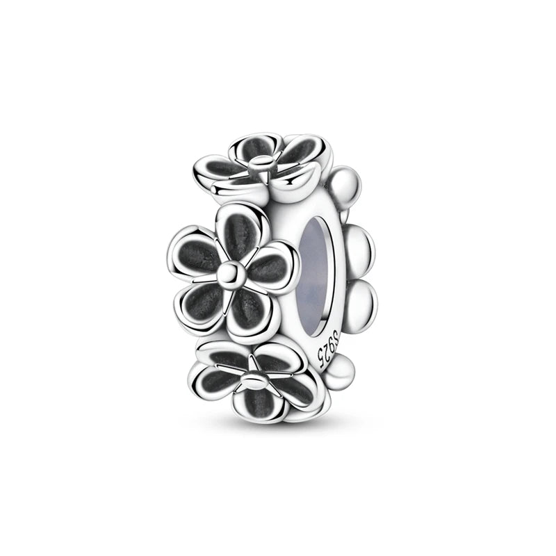 925 Sterling Silver Bear, Kart & Family Tree Charm Bead | Fits Pandora Bracelets & Pendants for Women