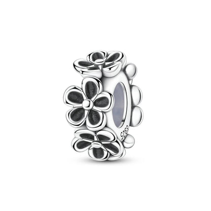 925 Sterling Silver Bear, Kart & Family Tree Charm Bead | Fits Pandora Bracelets & Pendants for Women