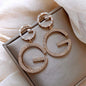 New Fashion Luxury Korean Fashion Big Letter G Jewelry Earrings GG Charming Drop Earring For Female Designer Party Wedding Gift