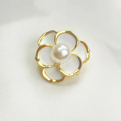 Boutique Black Camellia Brooch Girls Fashion Luxury Rhinestone Clothing Black Rose Corsage Women Zircon Lapel Pin Badge Jewelry