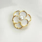 Boutique Black Camellia Brooch Girls Fashion Luxury Rhinestone Clothing Black Rose Corsage Women Zircon Lapel Pin Badge Jewelry