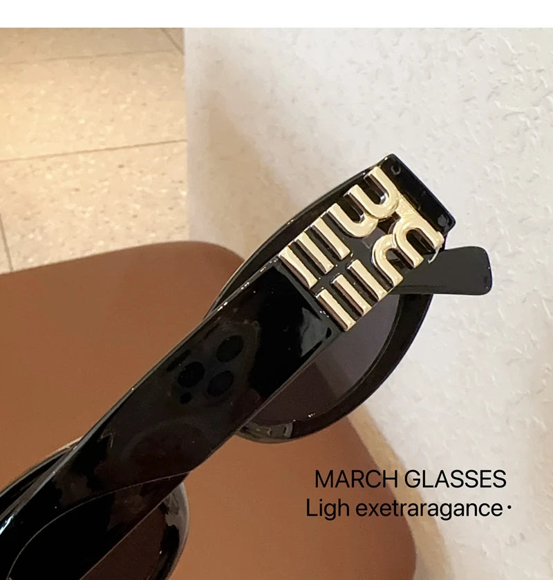 2024 New Fashion Oval Sunglasses Women Men Trendy Cool Sun Glasses Ladies Street Shot Retro Premium Eyewears Gafas De Sol UV400