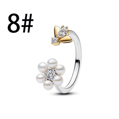 925 Sterling Silver Blue Bow Zircon Fine Jewelry | Earrings, Necklace & Ring for Women