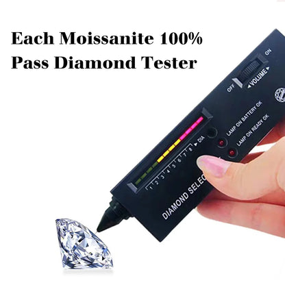2ct Moissanite or Zirconia Bridal Ring - Solid 925 Sterling Silver & 14K White Gold, D Color VVS1