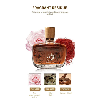 Arabian Brand Perfume High-end  Perfume Musk Oud And Cedarwood Woody Scent Long-lasting And Charm Men's Eau De Toilette