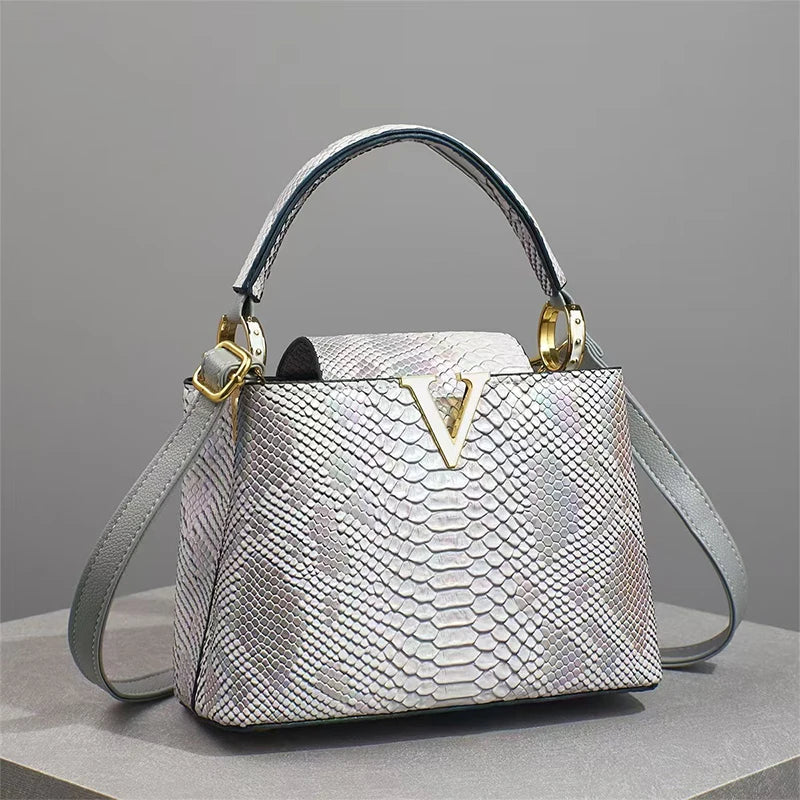 Luxury High-End Handbag -  Spring Fashion Ostrich Pattern Crossbody Shoulder Bag