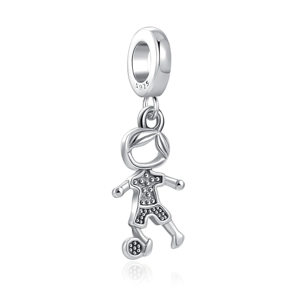 Sterling Silver Sunflower Best Friend Charm Bead - Bracelet Accessory