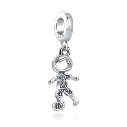 Sterling Silver Sunflower Best Friend Charm Bead - Bracelet Accessory