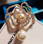Camellia Luxury No 5 Pearls Crystal Brooches Flower Broach Jewelry For Women Korea Jewlery CC Style
