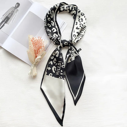 Luxury Long Silk Satin Scarf Belt - Soft Headscarf & Hair Band Accessory