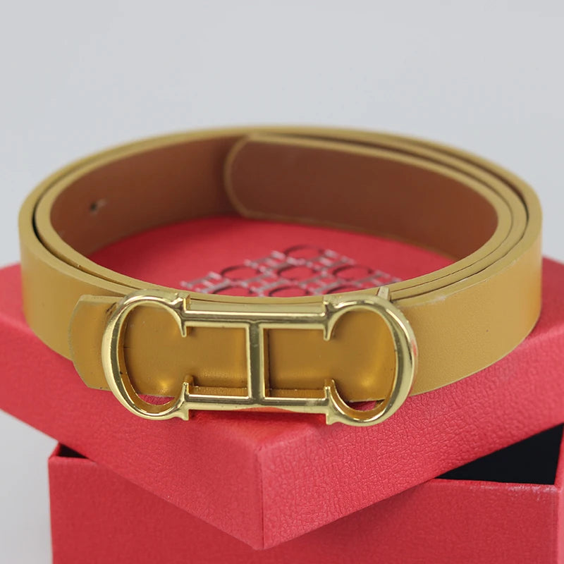 Premium Unisex Fashion Belt - Adjustable Faux Leather Belt with Gift Box
