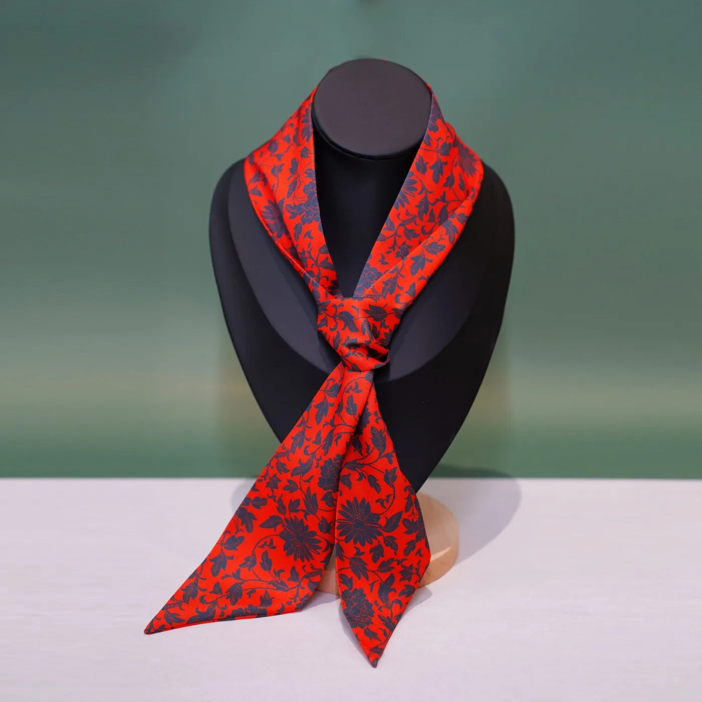 Silk Scarf Ribbon Hair Tie for Women Long Printed Accessory Bag Handle Decoration Neck Wrap Stylish Headband Multiuse