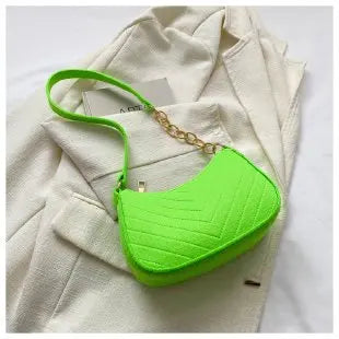 Mini Crescent Saddle Bag - Designer Felt Shoulder Bag for Women