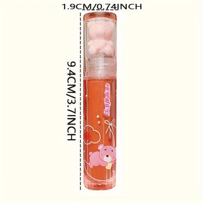 Cute Little Bear Lip Glaze — Mirror Gloss Jelly Lip Gloss | 6 Colors