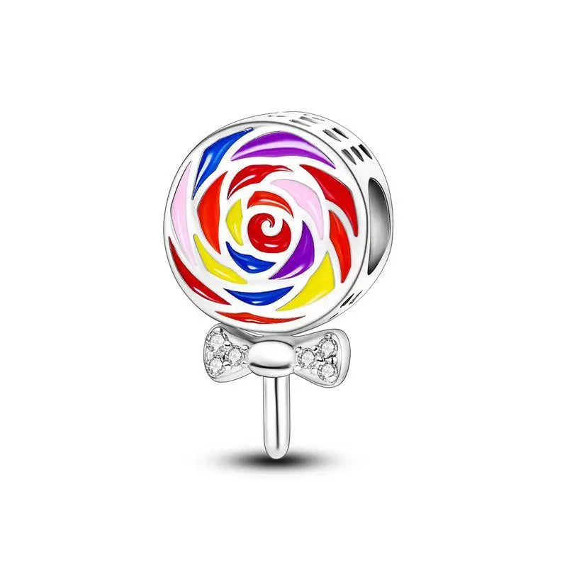 Sterling Silver NEW Leisure Life Theme Beads Charms Bracelets Necklace Luxury Women DIY Jewelry Gifts Birthday Party
