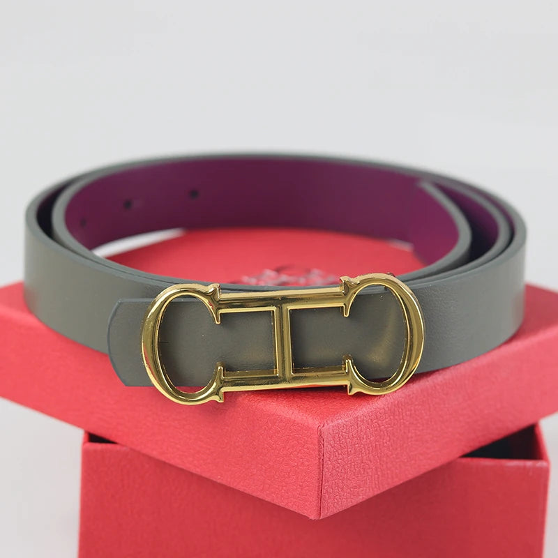 Premium Unisex Fashion Belt - Adjustable Faux Leather Belt with Gift Box