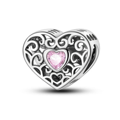 925 Sterling Silver Charm Beads | Butterfly, Crown, Heart & Perfume Bottle Zircon Charms for Women