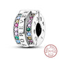 925 Sterling Silver Pink Pendant Charm Bead | Fits Pandora Bracelets & Necklaces | DIY Fine Jewelry