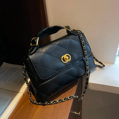 Popular Classic Elegant Women's Leather Handbag by Famous Designer Luxury Brand Ladies Crossbody Bag Tote Fashion