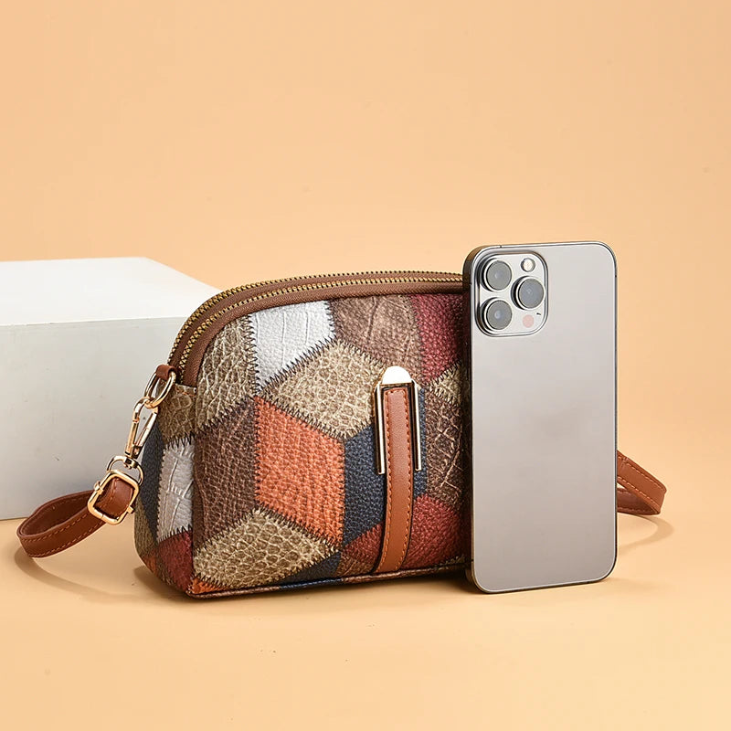 Women's Trendy Fashion Printed Shell Bag Casual Crossbody Bag Versatile Shoulder Bag Designer Small Purse and Handbags