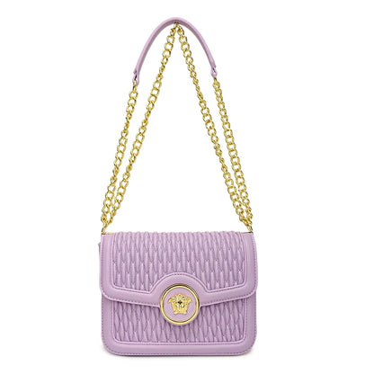 Classic Elegant Leather Handbag For Ladies Shoulder Strap Famous Designer Luxury Brand Collection