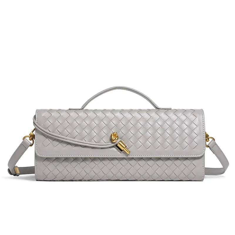 Classic Elegant Ladies Crossbody Bag Leather Handbag Shoulder Tote Luxury Designer Famous Brand Women's Chic Style