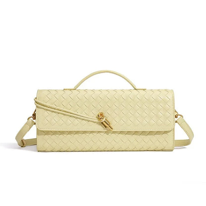 Classic Elegant Ladies Crossbody Bag Leather Handbag Shoulder Tote Luxury Designer Famous Brand Women's Chic Style