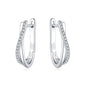 925 Silver Star Twisted Line Earrings Jewelry Versatile Hoop Earrings For Women Jewelry Fine Birthday Party Gifts