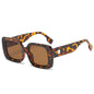 Women's Luxury Rectangle Sunglasses - Gradient Mirror UV400