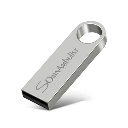 USB Flash Drive | High-Speed USB 2.0 Metal Pen Drive | 4GB to 128GB | Silver & Black