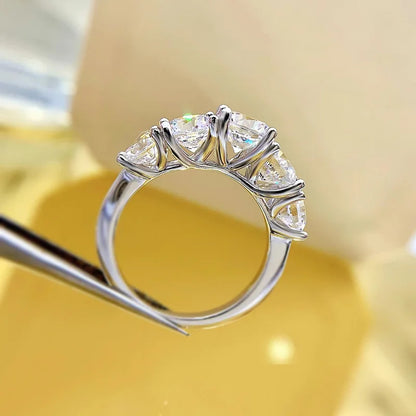 925 Sterling Silver 3.6 Carat Zirconia Diamond Ring | Luxury Wedding Band for Women