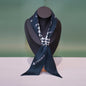 Silk Scarf Ribbon Hair Tie for Women Long Printed Accessory Bag Handle Decoration Neck Wrap Stylish Headband Multiuse