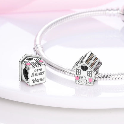 Sterling Silver NEW Leisure Life Theme Beads Charms Bracelets Necklace Luxury Women DIY Jewelry Gifts Birthday Party