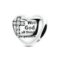 925 Sterling Silver Bear, Kart & Family Tree Charm Bead | Fits Pandora Bracelets & Pendants for Women