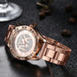 Minimalist Diamond Quartz Watch - Stainless Steel Bracelet Watch for Women & Men