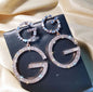 New Fashion Luxury Korean Fashion Big Letter G Jewelry Earrings GG Charming Drop Earring For Female Designer Party Wedding Gift