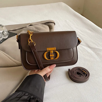 Leather Shoulder Bag Purse for Women - Fashion Crossbody Bags Underarm Bag Small Square Satchel Handbag