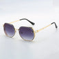 New in Sunglasses for Women Black Frame Gold Border Decoration Fashionable Black Lens Glasses Sunglasses Sunglasses Women