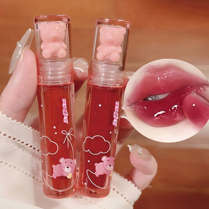 Cute Little Bear Lip Glaze — Mirror Gloss Jelly Lip Gloss | 6 Colors