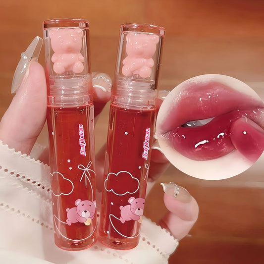 Cute Little Bear Lip Glaze — Mirror Gloss Jelly Lip Gloss | 6 Colors