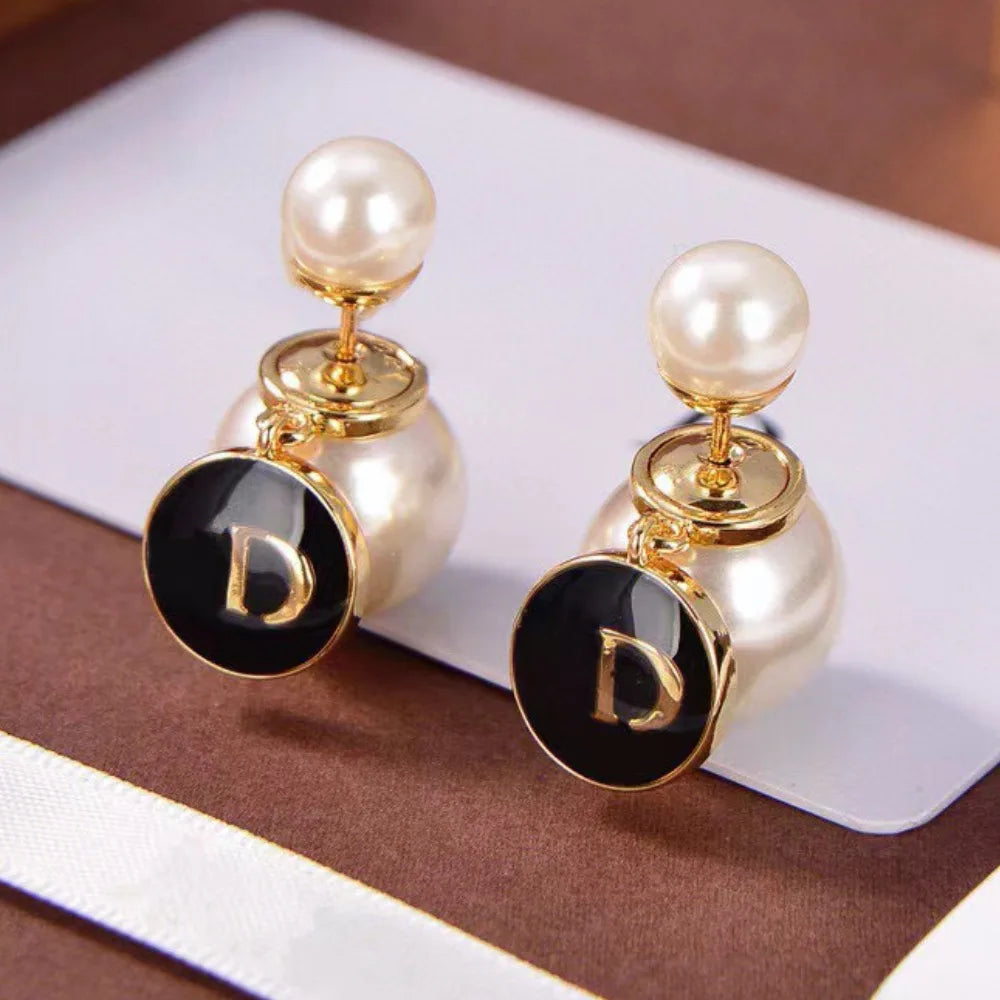 Butterfly Pendant Earring Classic Designer Jewelry Fashion Pearl Butterfly Design Jewelry Luxury Women's Earrings Christmas Gift