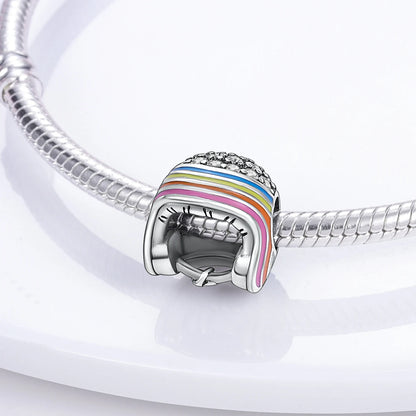 Sterling Silver NEW Leisure Life Theme Beads Charms Bracelets Necklace Luxury Women DIY Jewelry Gifts Birthday Party