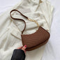 Mini Crescent Saddle Bag - Designer Felt Shoulder Bag for Women