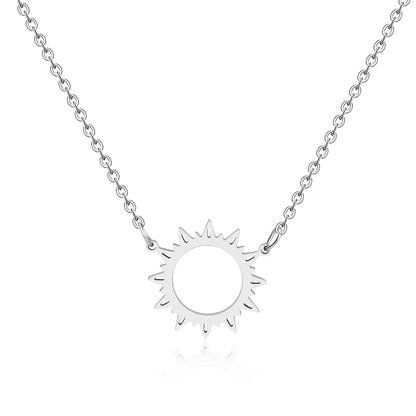 Luxury Brand Love Heart Necklace For Women Paragraph Clavicle Necklace Stainless Steel Gold Color Peach Necklace Fine Jewelry
