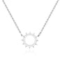 Luxury Brand Love Heart Necklace For Women Paragraph Clavicle Necklace Stainless Steel Gold Color Peach Necklace Fine Jewelry