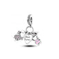 Sterling Silver Sunflower Best Friend Charm Bead - Bracelet Accessory
