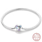 Sterling Silver Butterfly Zircon Bracelet - Colorful Crystal Wedding Jewelry