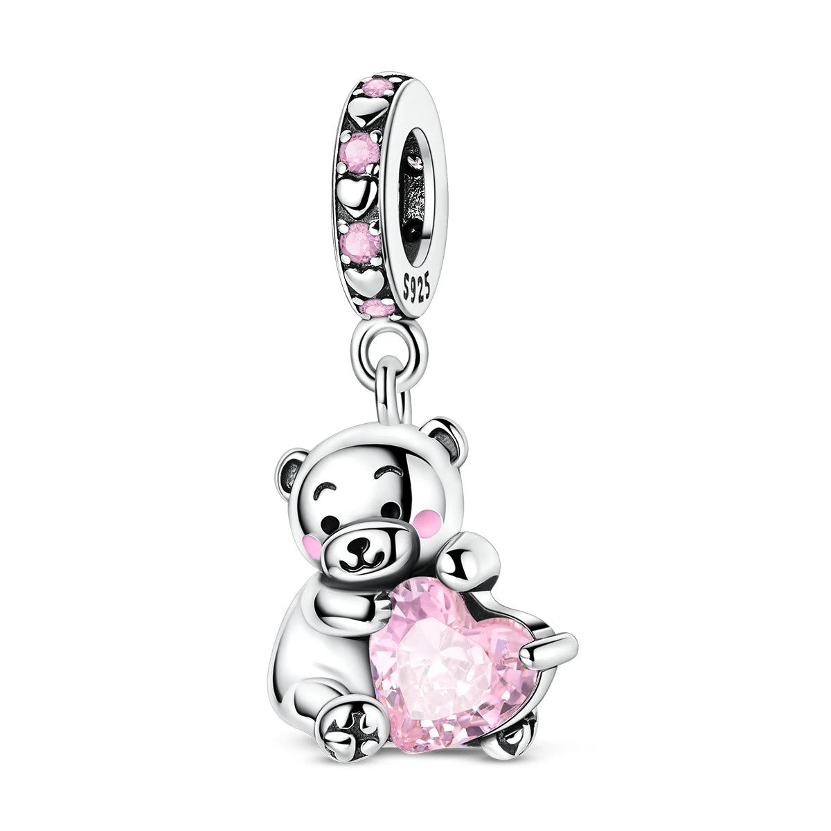 925 Sterling Silver Charm Beads | Butterfly, Crown, Heart & Perfume Bottle Zircon Charms for Women