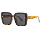 Brand Sunglasses Women's Square Classic Large Frame Fashion Men's Rectangular Letter Design Retro Sun Glasses UV400