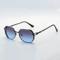 New in Sunglasses for Women Black Frame Gold Border Decoration Fashionable Black Lens Glasses Sunglasses Sunglasses Women